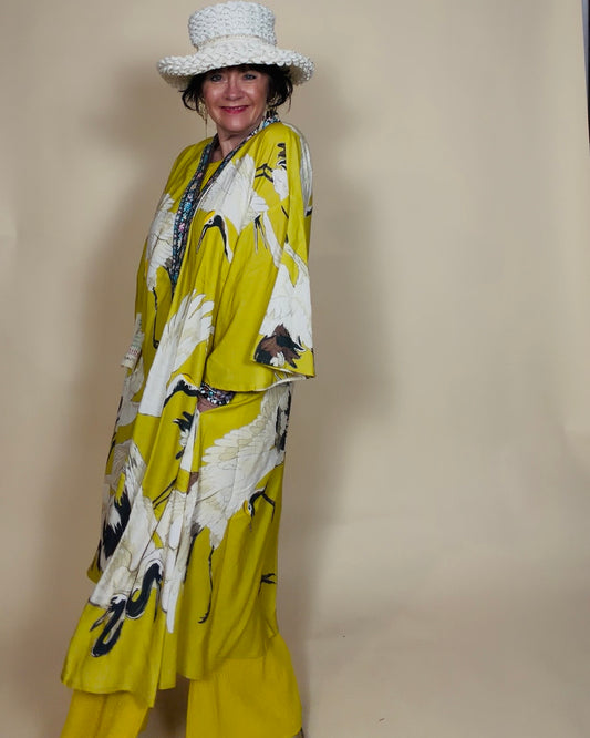 Crane Song Kimono