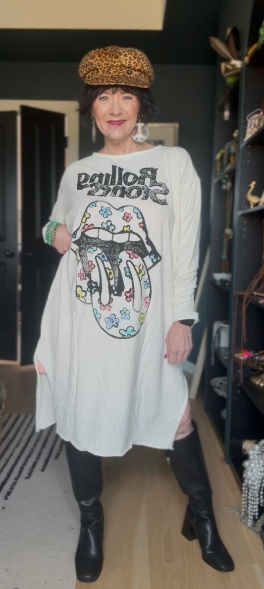 Peace & Petal Rolling Stones Tee Dress