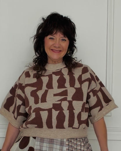 Abstract Attitude Sweater