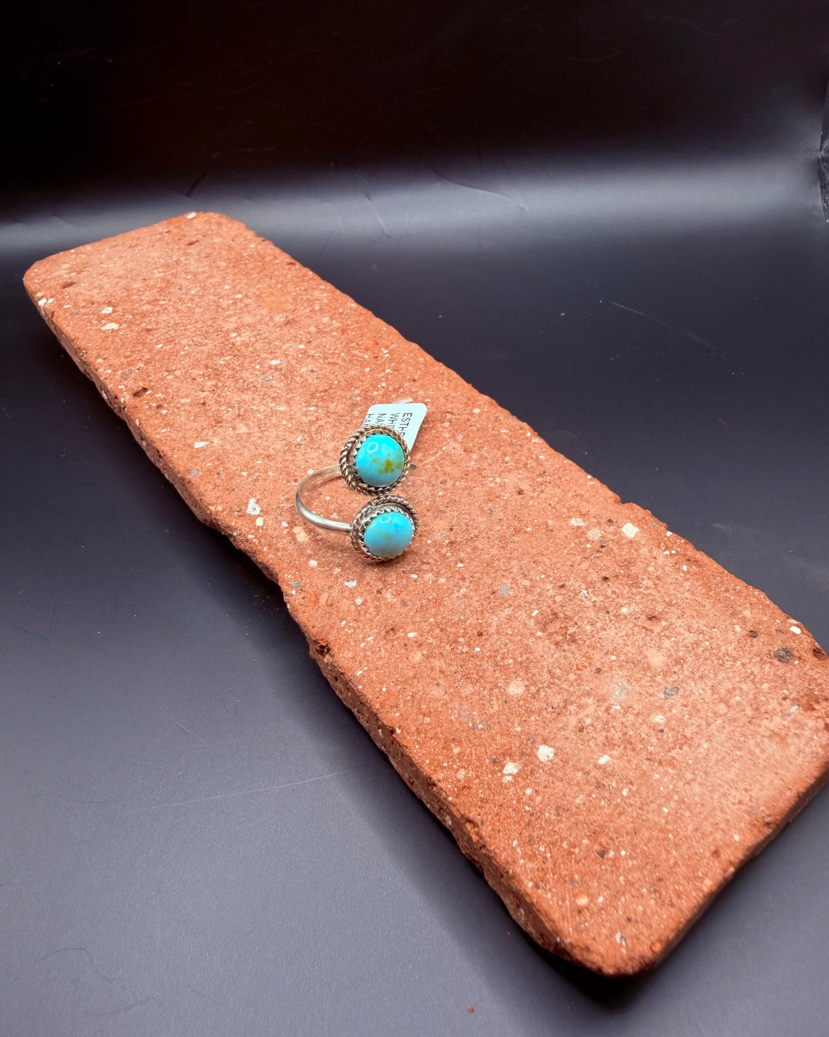2 stone Navajo turquoise ring
