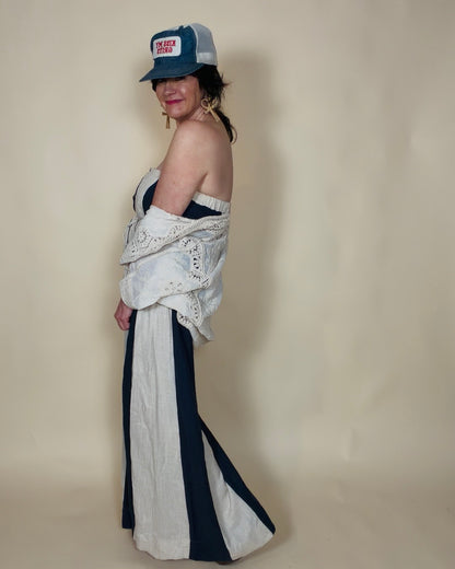 Sailing Away Strapless Jumpsuit