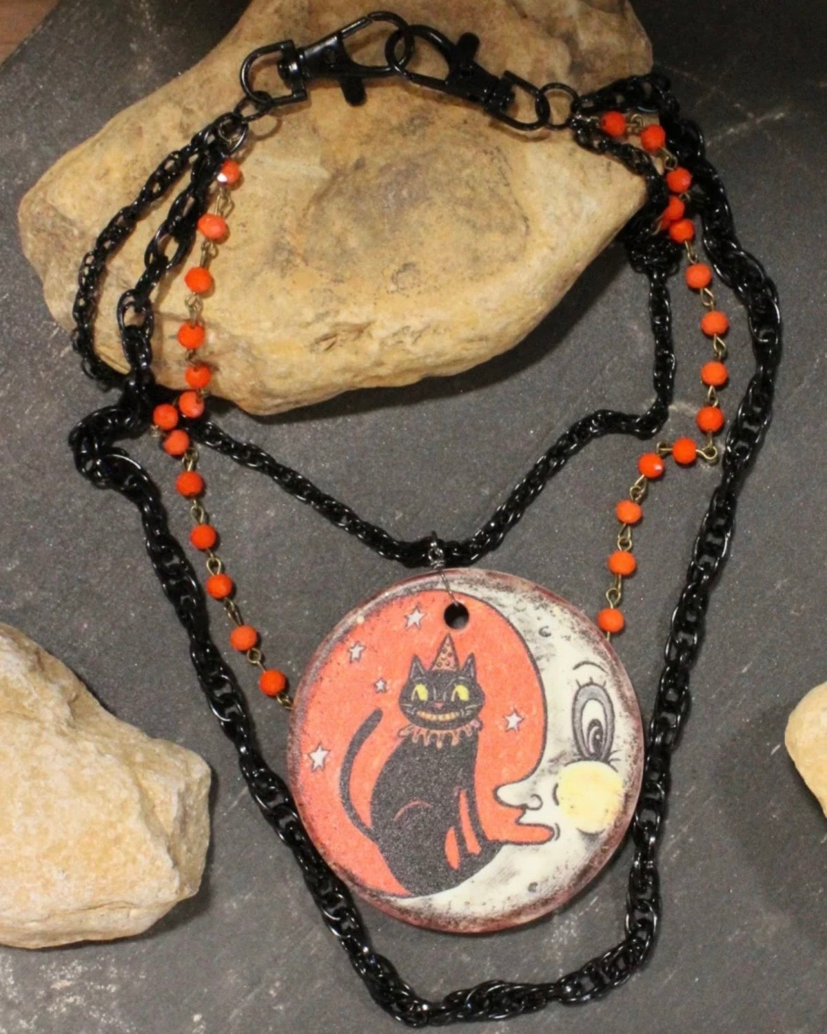 The Cat and the Moon Necklace