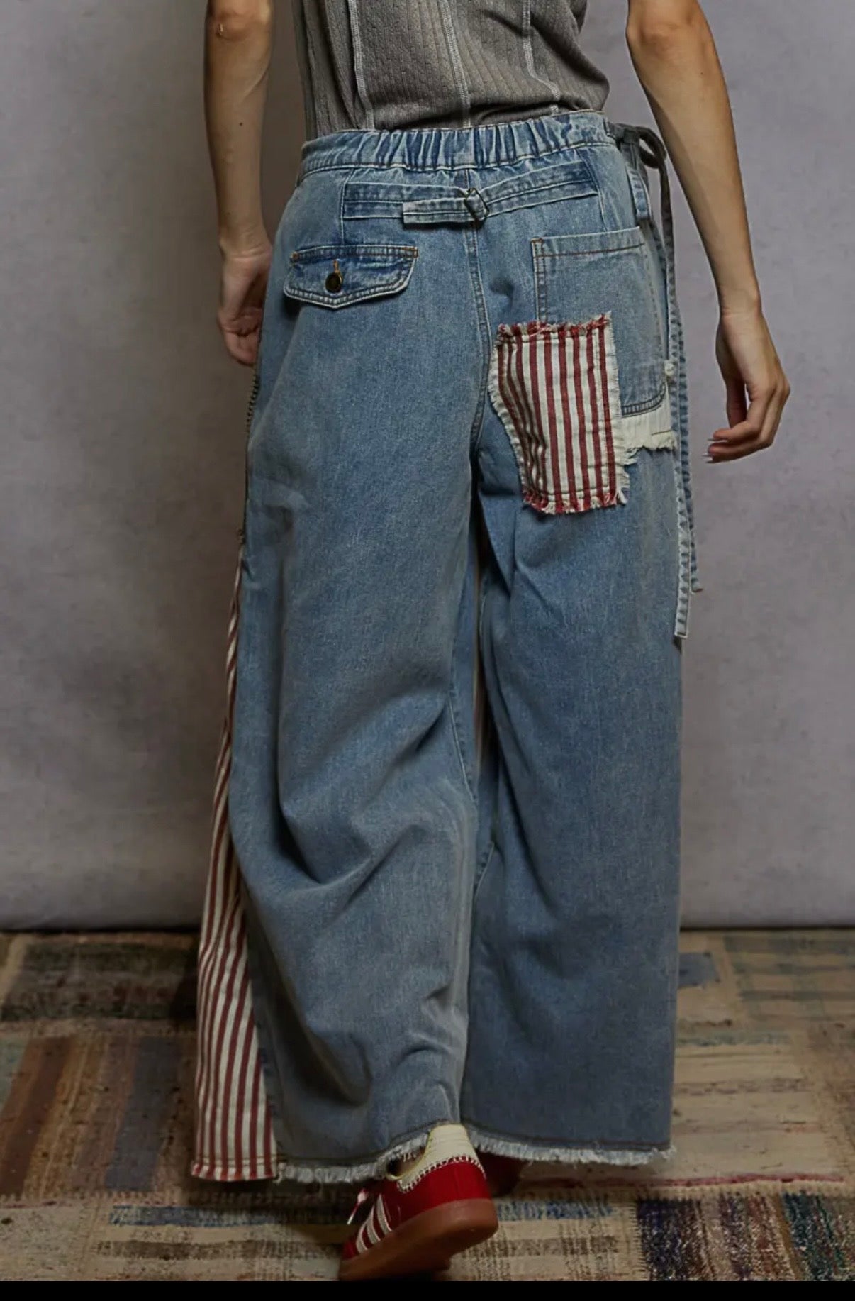 American flag skirt/wide leg pants