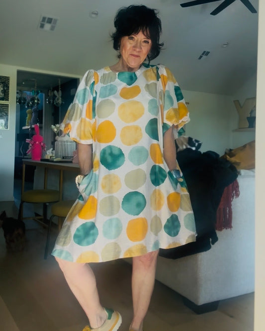 Mixed Signals Dot Dress