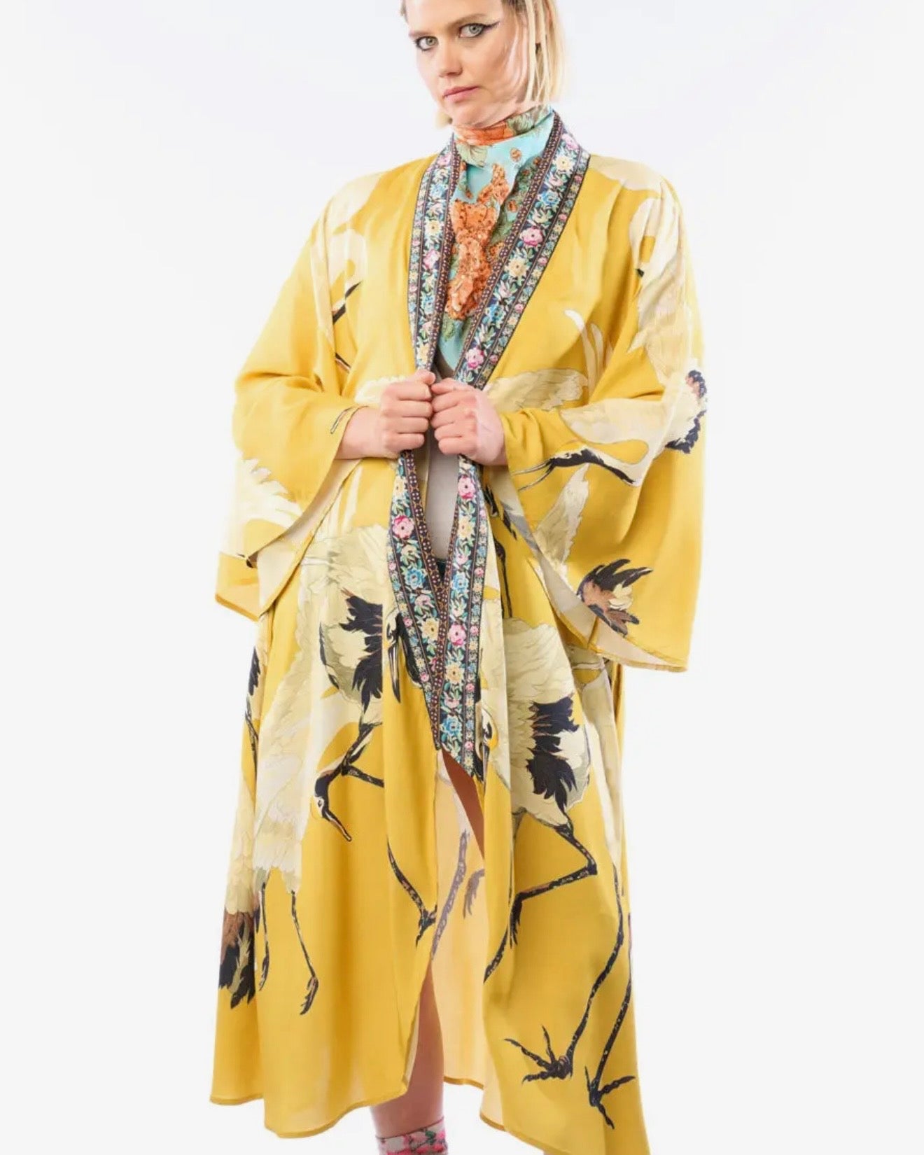 PRE-SALE Crane Song Kimono