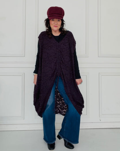 Midnight Merlot Lace Tunic