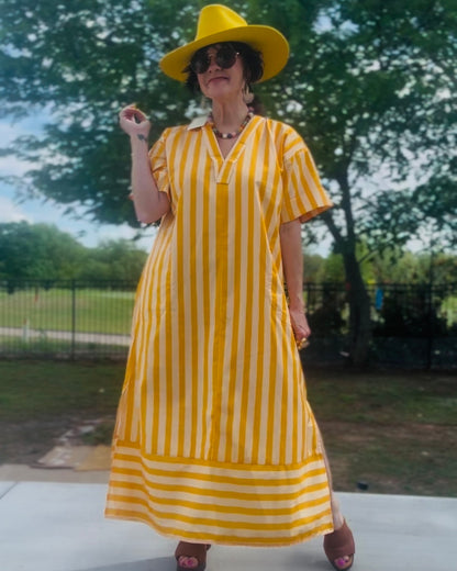 Here Comes the Sun Midi Dress