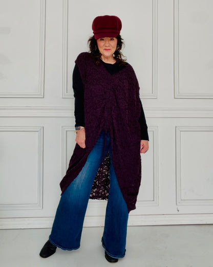 Midnight Merlot Lace Tunic