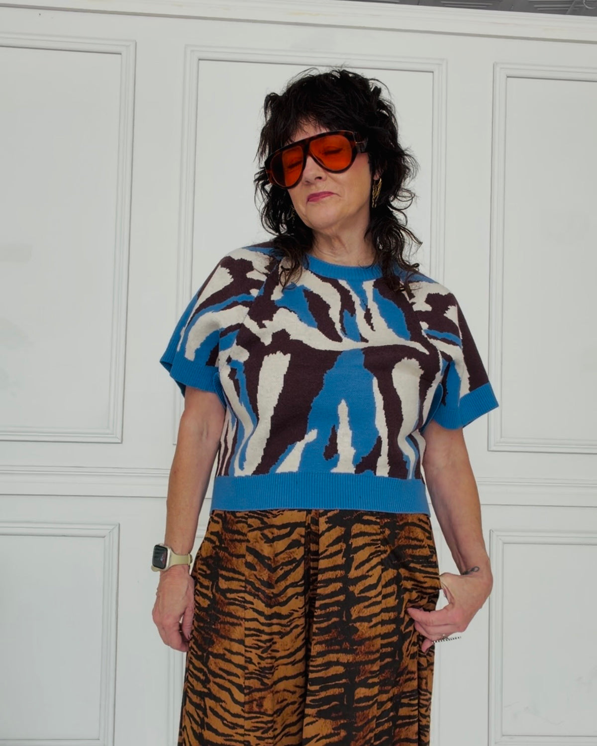 Groove Theory Short Sleeve Sweater