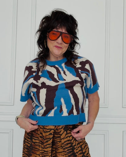 Groove Theory Short Sleeve Sweater