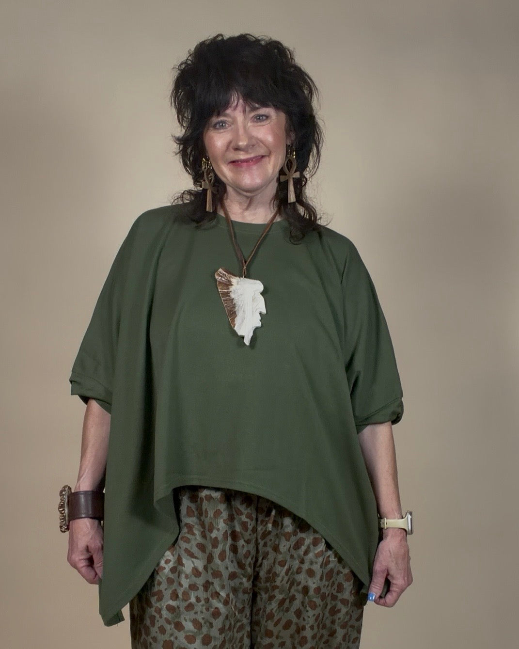 Pre sale Olive You More Oversized Top