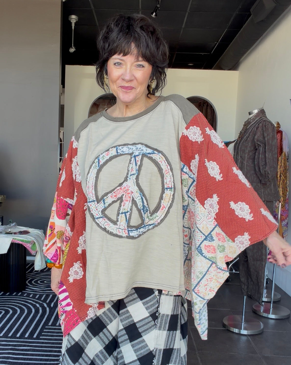 Peace & Love Poncho Top