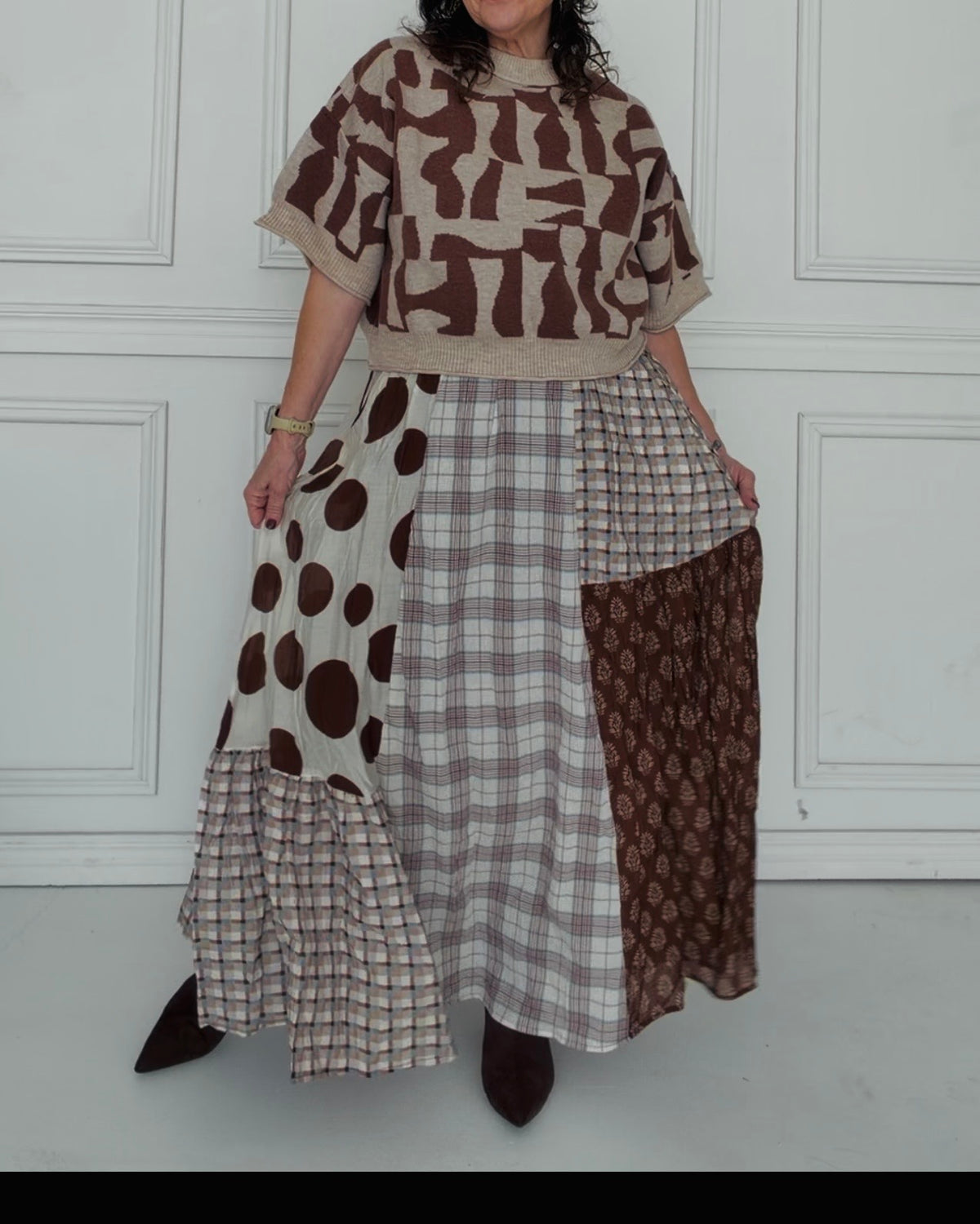 Mixed Signals Maxi Skirt