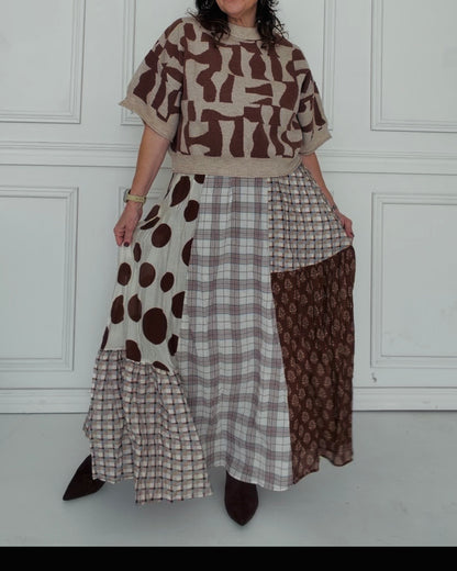 Mixed Signals Maxi Skirt