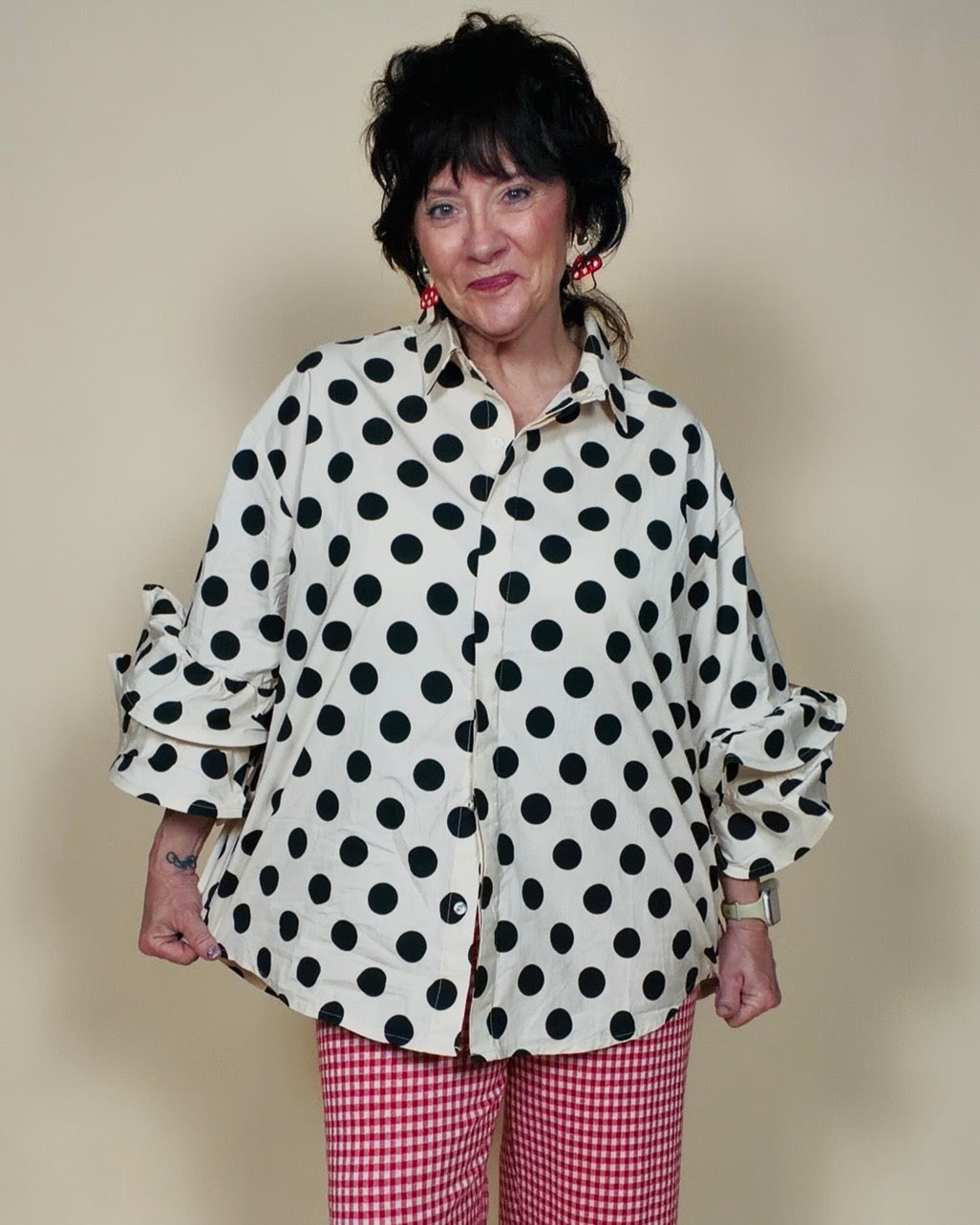 Spot the Fun Button Up