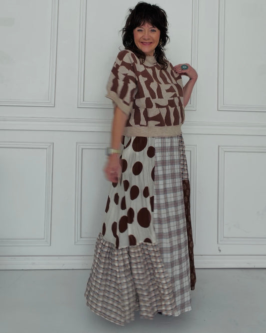 Mixed Signals Maxi Skirt