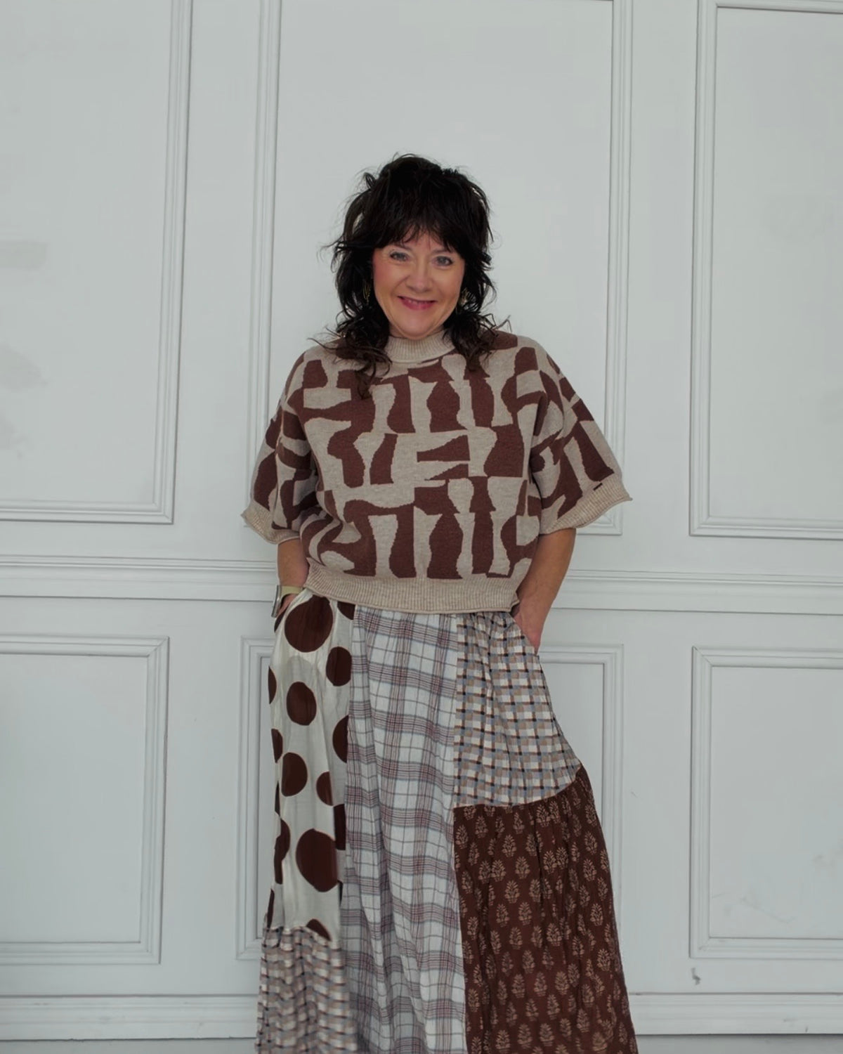 Abstract Attitude Sweater
