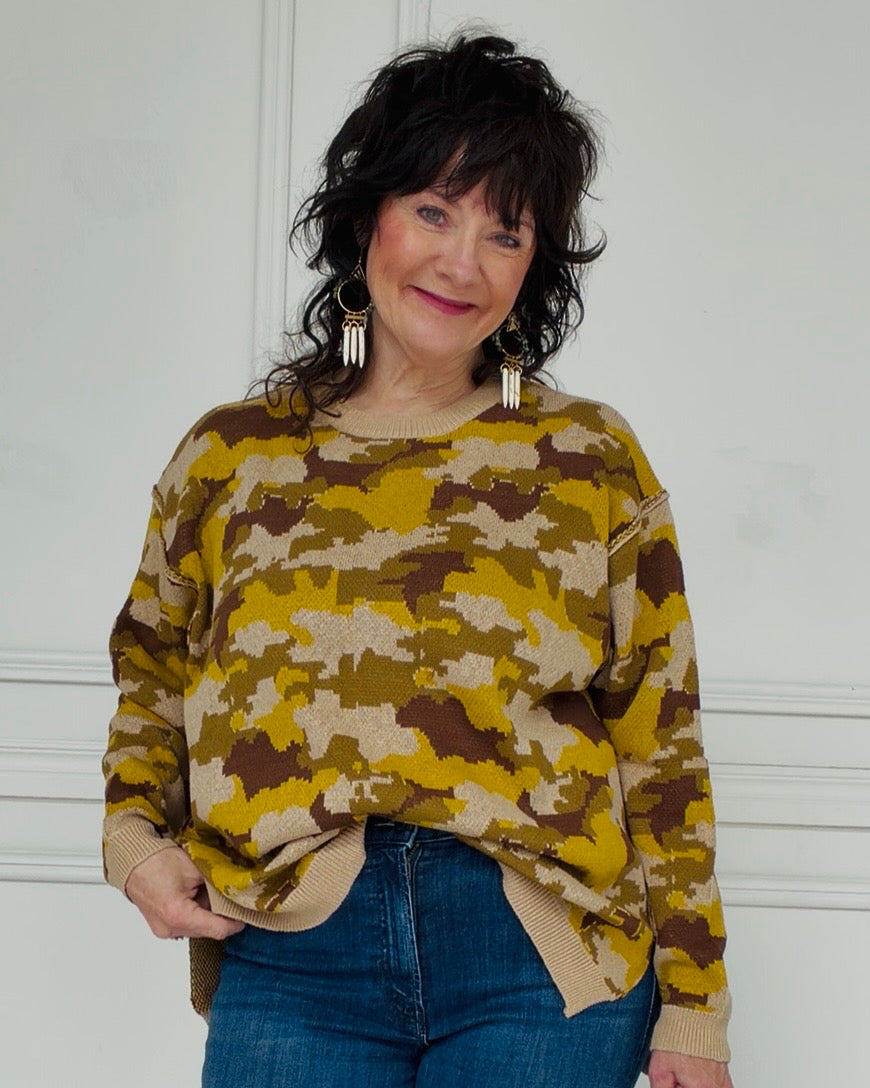 Off The Grid Camo Sweater