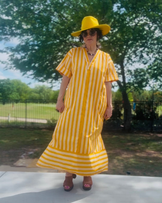Here Comes the Sun Midi Dress