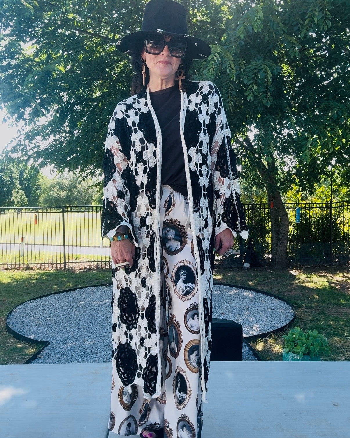Wild Bloom Crochet Duster