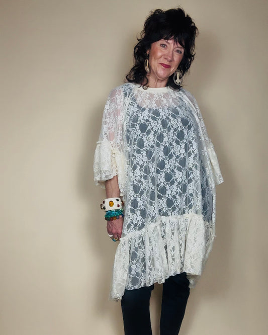 Ivory Daydream Lace Tunic