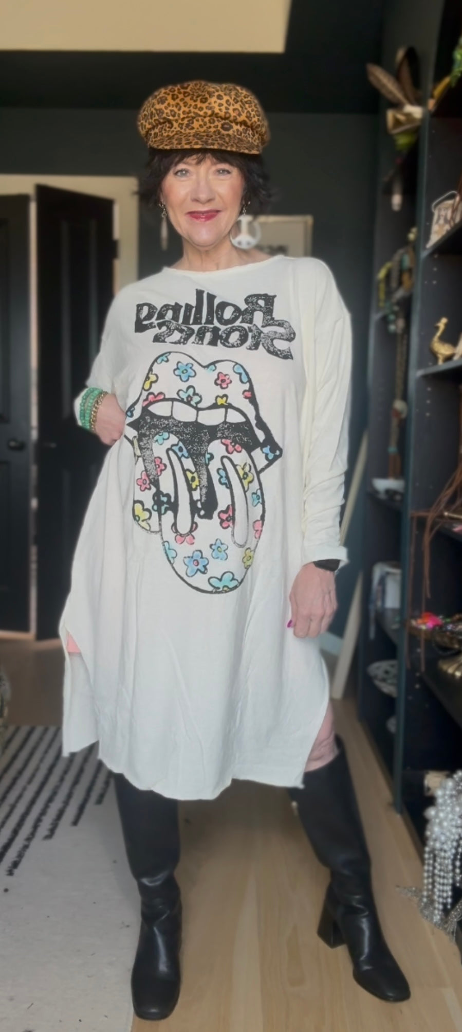Peace & Petal Rolling Stones Tee Dress