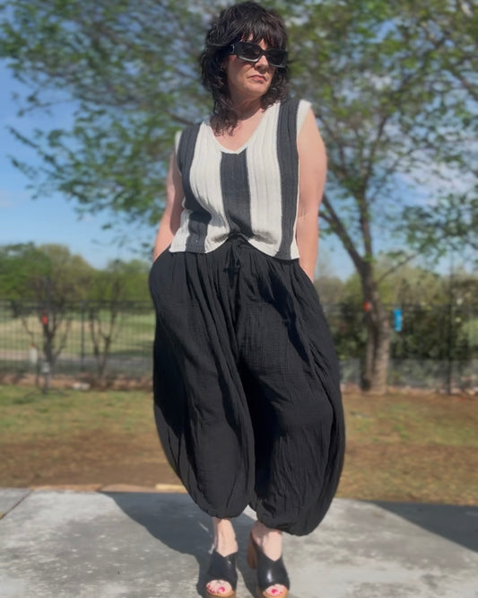 Midnight Drift Gauze Pants