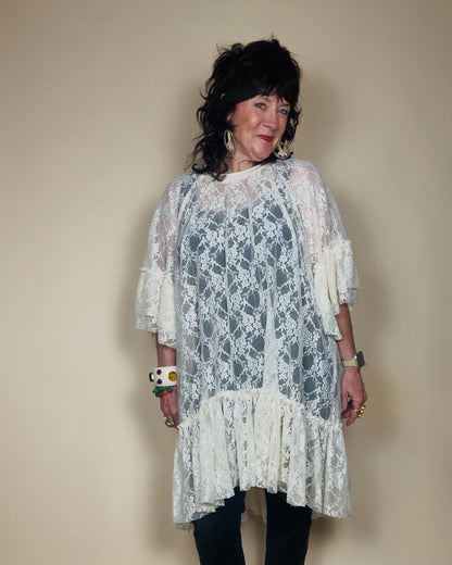 Ivory Daydream Lace Tunic