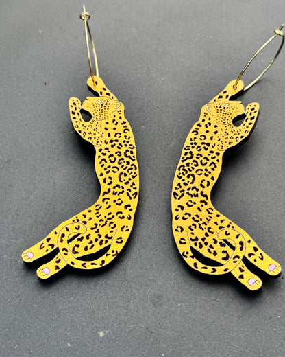 Hand Painted Wooden Earrings