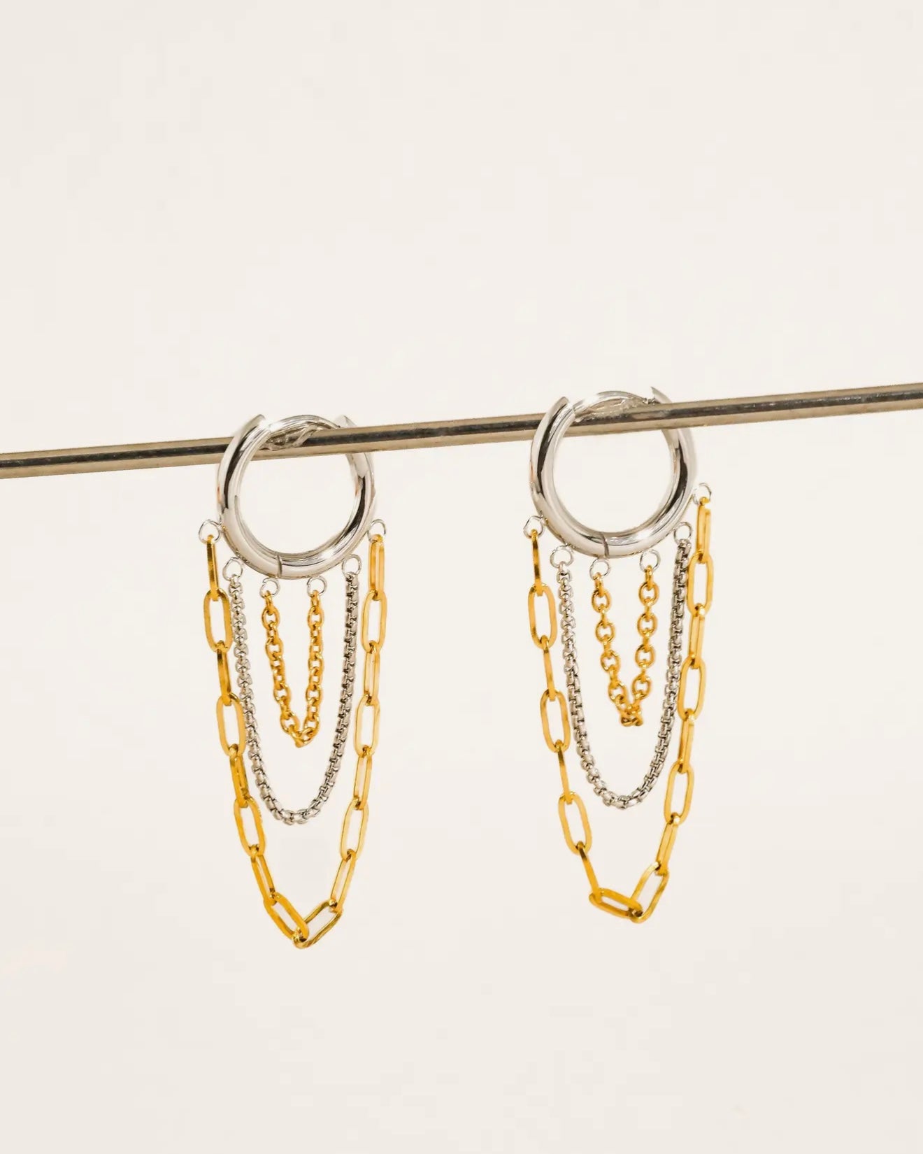 Vianne 18k non tarnish chain earring