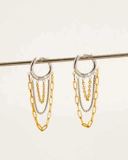 Vianne 18k non tarnish chain earring