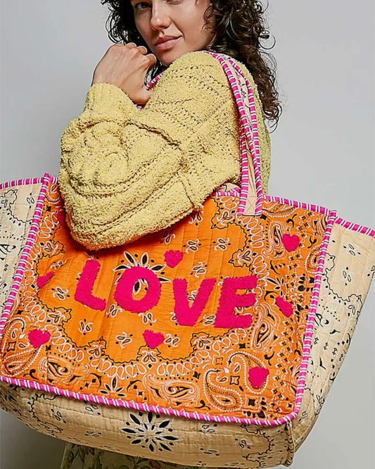 LOVE Quilted Bag