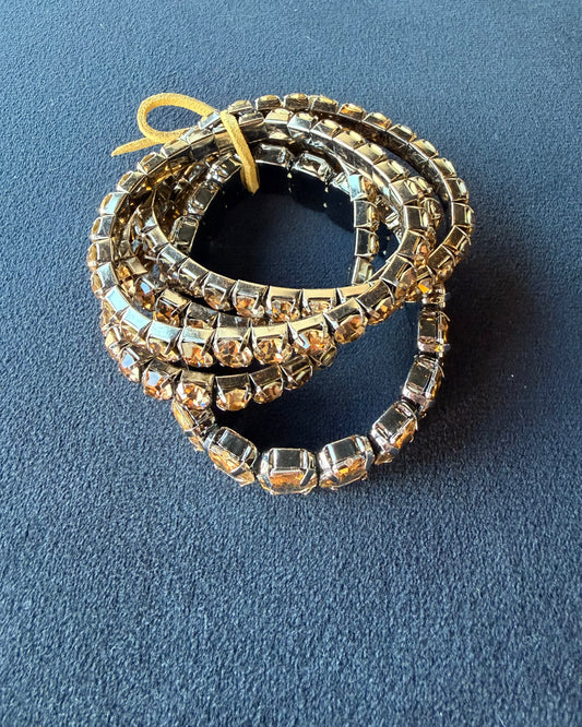 Champagne Sparkle Stack Bracelets