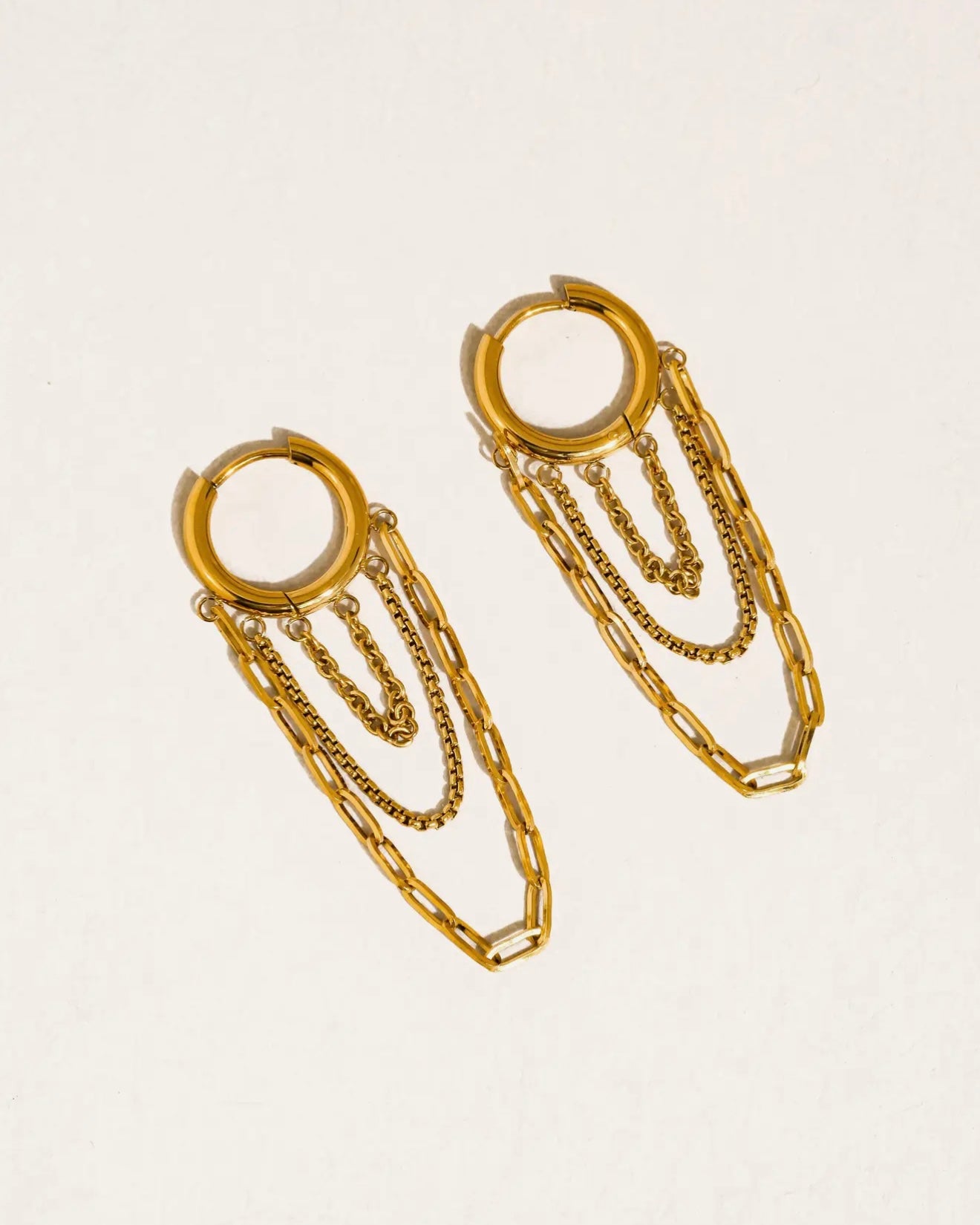 Vianne 18k non tarnish chain earring