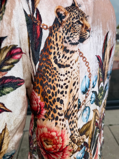Jungle Boogie Velvet Bomber Jacket