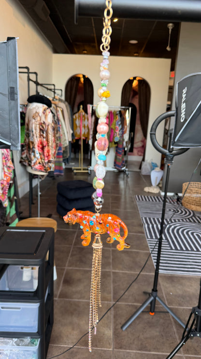 Tiger Lily Tassel Necklace